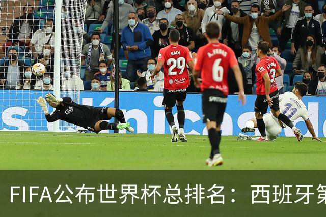 FIFA公布世界杯总排名：西班牙第1，巴西第11，荷兰、德国第17、18